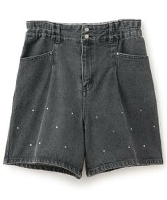 pom ponette junior / ポンポネット ジュニア ショート・ハーフ・半端丈パンツ | ラインストーンデニムショーパン