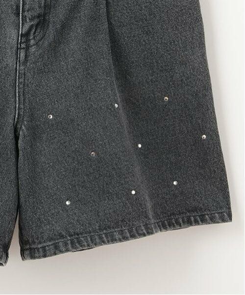 pom ponette junior / ポンポネット ジュニア ショート・ハーフ・半端丈パンツ | ラインストーンデニムショーパン | 詳細5