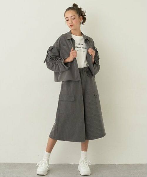 pom ponette junior / ポンポネット ジュニア その他パンツ | イージーカーゴガウチョパンツ | 詳細13