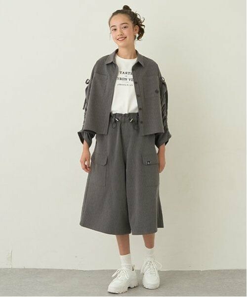 pom ponette junior / ポンポネット ジュニア その他パンツ | イージーカーゴガウチョパンツ | 詳細14