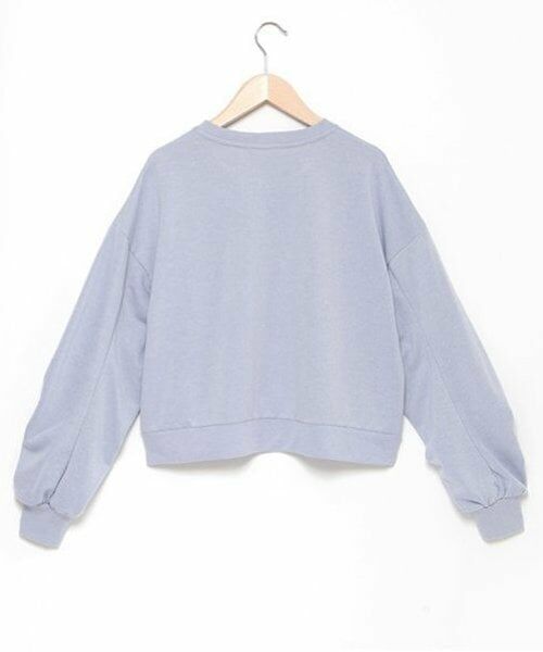 pom ponette junior / ポンポネット ジュニア Tシャツ | ラメミニ裏毛ギャザースリーブトップス | 詳細1