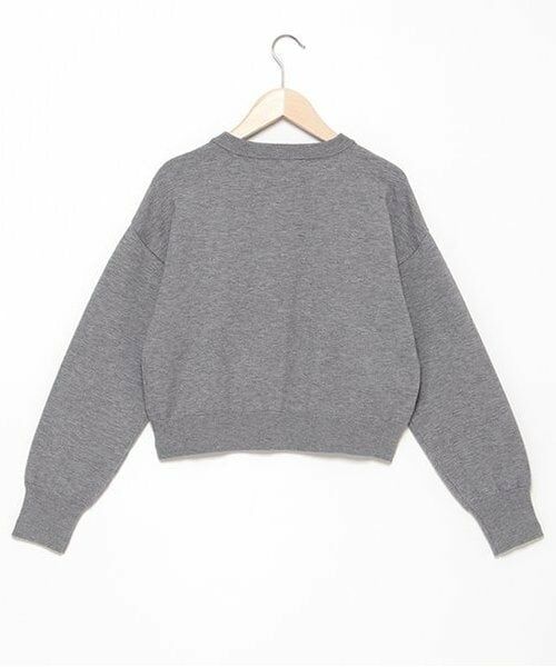 pom ponette junior / ポンポネット ジュニア カーディガン・ボレロ | 総柄リボン刺しゅうニットカーディガン | 詳細1