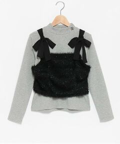 pom ponette junior / ポンポネット ジュニア キャミソール・チューブトップ | シャギーキャミ＋テレコトップスセット