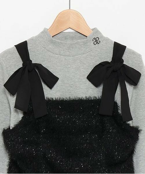 pom ponette junior / ポンポネット ジュニア キャミソール・チューブトップ | シャギーキャミ＋テレコトップスセット | 詳細3