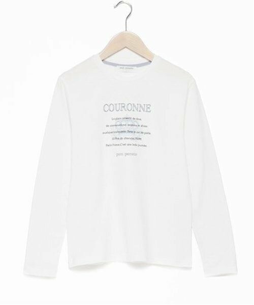 pom ponette junior / ポンポネット ジュニア Tシャツ | 【GOOD PRICE】クラウン刺しゅうTシャツ（オフ ホワイト）
