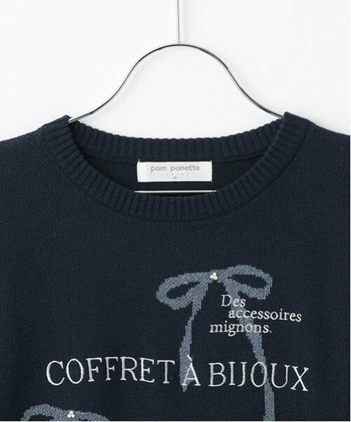 pom ponette junior / ポンポネット ジュニア ニット・セーター | リボンジャガードニット | 詳細3