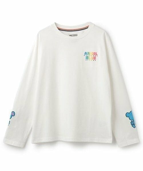pom ponette junior / ポンポネット ジュニア Tシャツ | ナカムラくん 袖アップリケTシャツ（白）