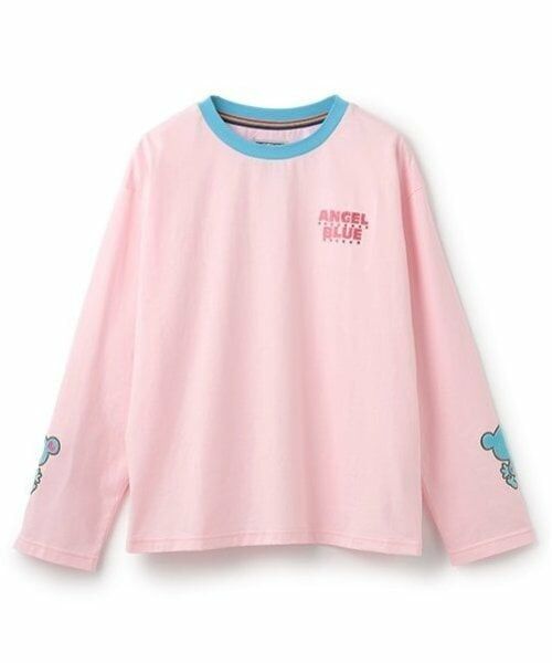 pom ponette junior / ポンポネット ジュニア Tシャツ | ナカムラくん 袖アップリケTシャツ（ピンク）
