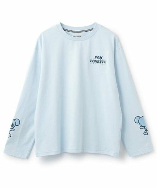 pom ponette junior / ポンポネット ジュニア Tシャツ | ミントくん 袖アップリケTシャツ | 詳細1