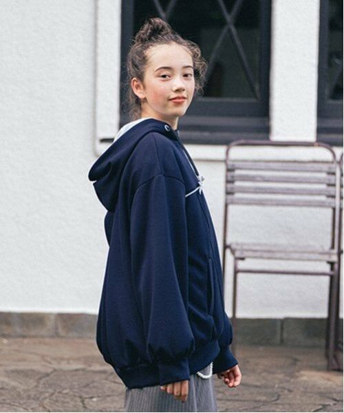 pom ponette junior / ポンポネット ジュニア ブルゾン | 3WAYミニリボンダンボールパーカ | 詳細18