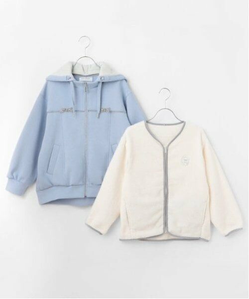 pom ponette junior / ポンポネット ジュニア ブルゾン | 3WAYミニリボンダンボールパーカ | 詳細2