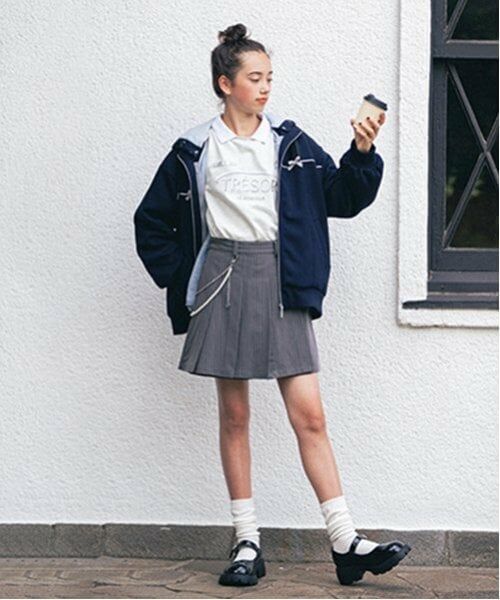 pom ponette junior / ポンポネット ジュニア ブルゾン | 3WAYミニリボンダンボールパーカ | 詳細20