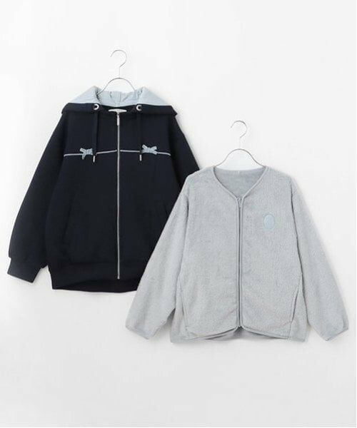 pom ponette junior / ポンポネット ジュニア ブルゾン | 3WAYミニリボンダンボールパーカ | 詳細3