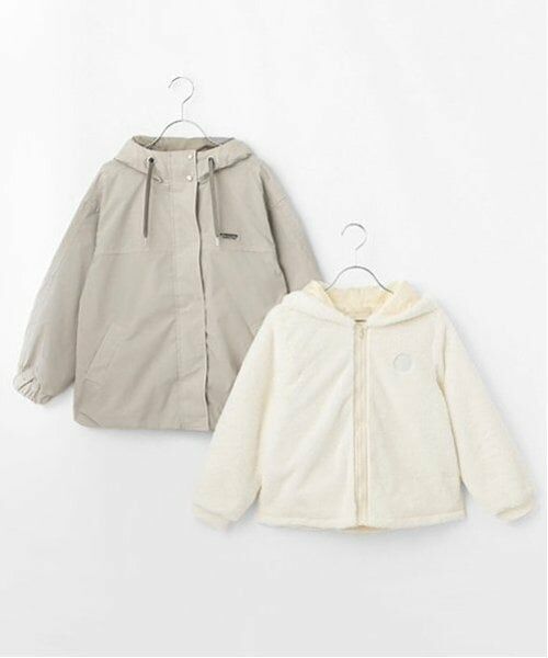 pom ponette junior / ポンポネット ジュニア ブルゾン | 【撥水】フェイクファーライナー3WAYブルゾン | 詳細2