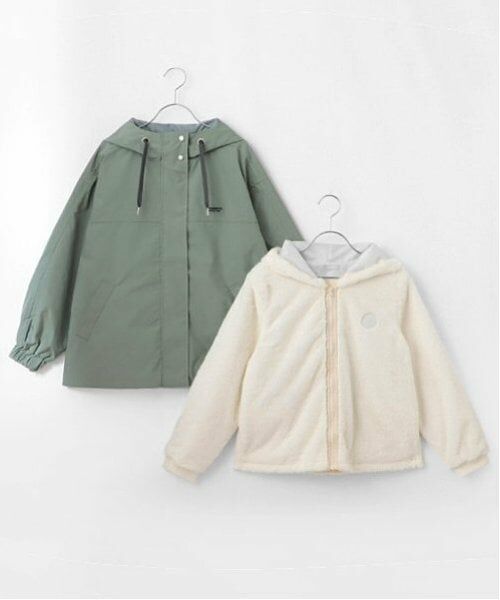 pom ponette junior / ポンポネット ジュニア ブルゾン | 【撥水】フェイクファーライナー3WAYブルゾン | 詳細4