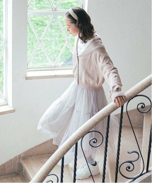 pom ponette junior / ポンポネット ジュニア カーディガン・ボレロ | セーラーカーディガンチュールワンピースセット | 詳細19