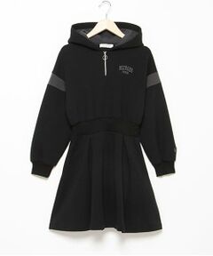 pom ponette junior / ポンポネット ジュニア ミニ丈・ひざ丈ワンピース | ダンボールパーカワンピース