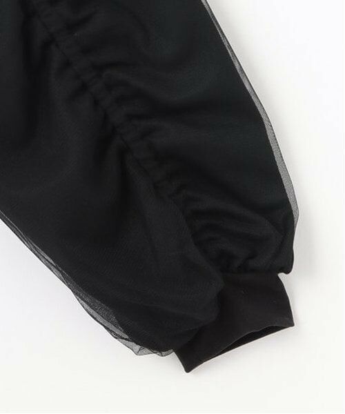 pom ponette junior / ポンポネット ジュニア ブルゾン | チュールギャザーブルゾン | 詳細4