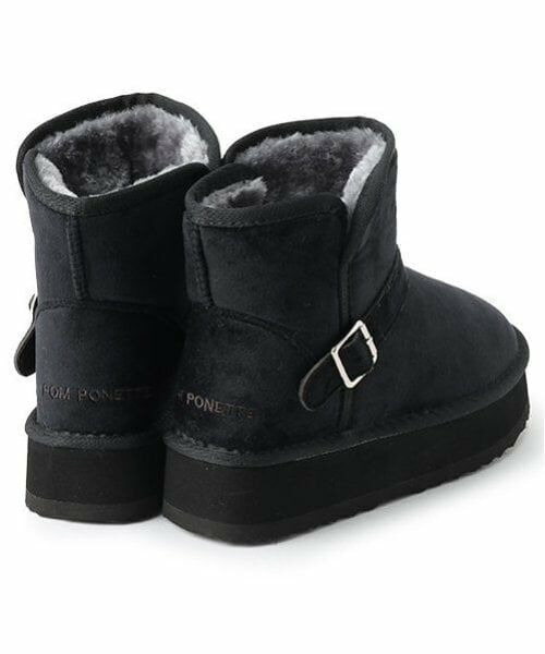 pom ponette junior / ポンポネット ジュニア ブーツ(ショート丈) | 2WAYフェイクムートンショートブーツ | 詳細2
