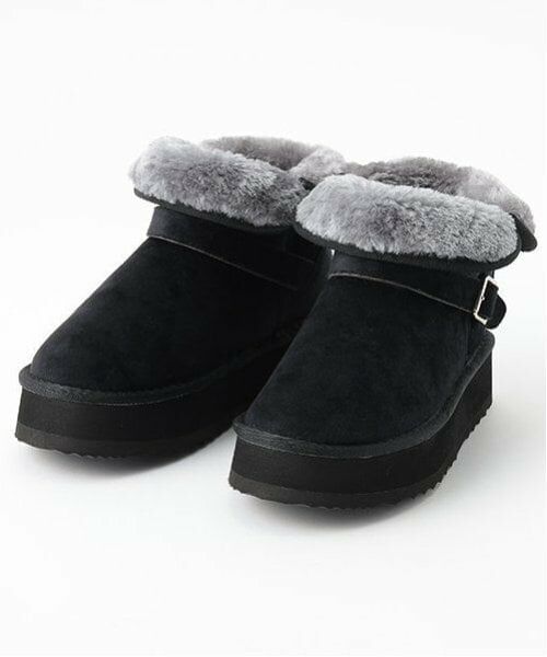 pom ponette junior / ポンポネット ジュニア ブーツ(ショート丈) | 2WAYフェイクムートンショートブーツ | 詳細3