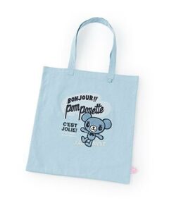 pom ponette junior / ポンポネット ジュニア トートバッグ | ミントくん サガラ刺しゅうトートバッグ