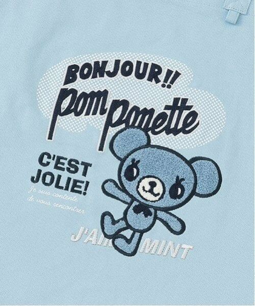 pom ponette junior / ポンポネット ジュニア トートバッグ | ミントくん サガラ刺しゅうトートバッグ | 詳細3