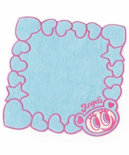 pom ponette junior / ポンポネット ジュニア ハンカチ | ナカムラくん 刺しゅうハンカチ（ブルー）