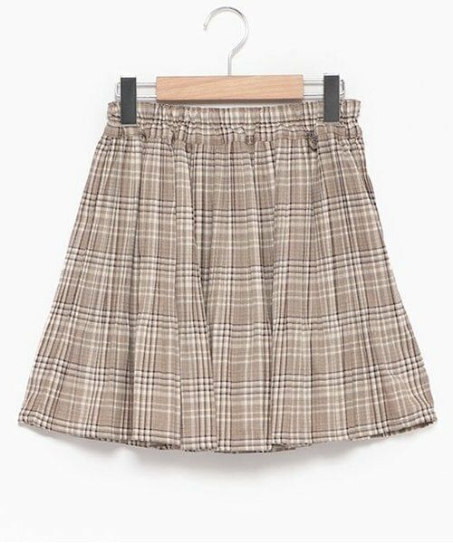 pom ponette junior / ポンポネット ジュニア ショート・ハーフ・半端丈パンツ | イージープリーツスカパン（ベージュ）