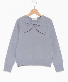 pom ponette junior / ポンポネット ジュニア ニット・セーター | リボン衿ニット