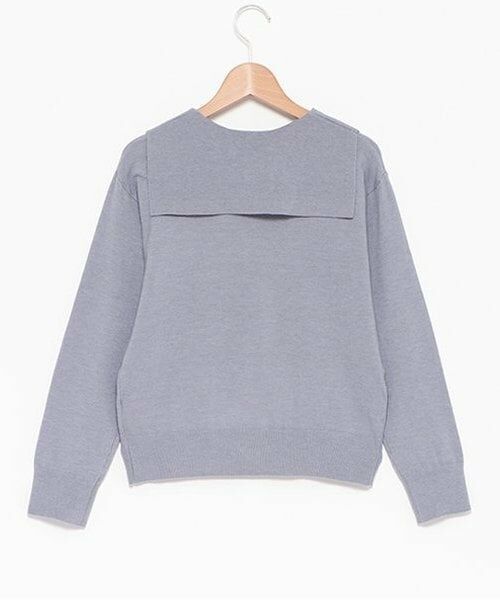 pom ponette junior / ポンポネット ジュニア ニット・セーター | リボン衿ニット | 詳細1