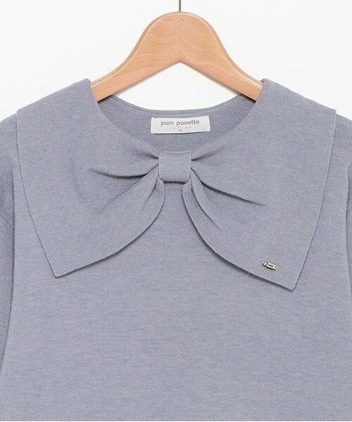 pom ponette junior / ポンポネット ジュニア ニット・セーター | リボン衿ニット | 詳細2