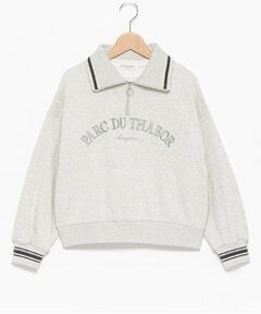 pom ponette junior / ポンポネット ジュニア スウェット | ハーフZIP+ロンTセット