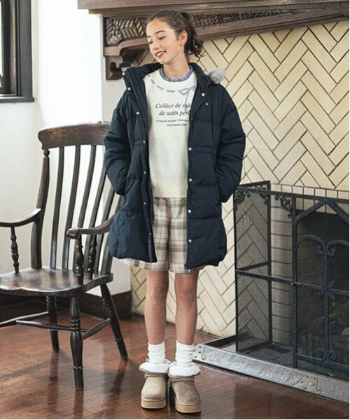 pom ponette junior / ポンポネット ジュニア ショート・ハーフ・半端丈パンツ | 折り返しタックキュロット | 詳細14