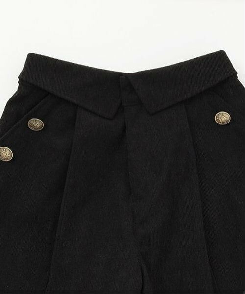 pom ponette junior / ポンポネット ジュニア ショート・ハーフ・半端丈パンツ | 折り返しタックキュロット | 詳細2