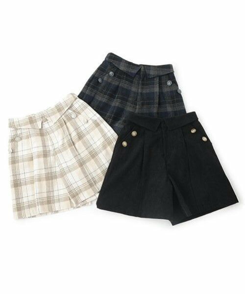 pom ponette junior / ポンポネット ジュニア ショート・ハーフ・半端丈パンツ | 折り返しタックキュロット | 詳細9