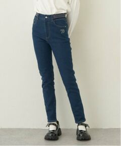pom ponette junior / ポンポネット ジュニア その他パンツ | 【あったか】ウエストリブ裏シャギーデニムスキニーパンツ