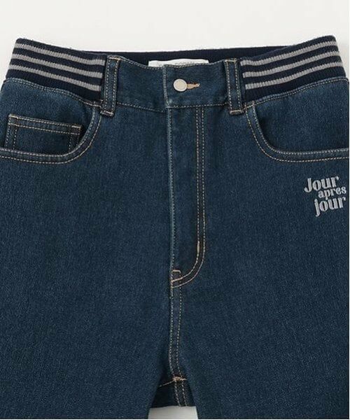 pom ponette junior / ポンポネット ジュニア その他パンツ | 【あったか】ウエストリブ裏シャギーデニムスキニーパンツ | 詳細7