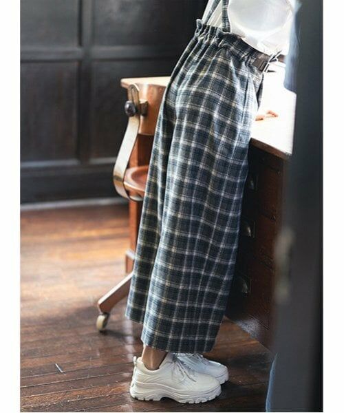 pom ponette junior / ポンポネット ジュニア その他パンツ | サスつきサイドベルトワイドパンツ | 詳細10