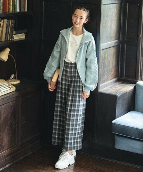 pom ponette junior / ポンポネット ジュニア その他パンツ | サスつきサイドベルトワイドパンツ | 詳細13