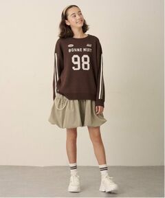 pom ponette junior / ポンポネット ジュニア ミニ・ひざ丈スカート | パールチャームバルーンスカート