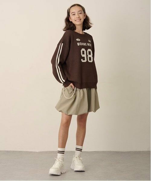 pom ponette junior / ポンポネット ジュニア ミニ・ひざ丈スカート | パールチャームバルーンスカート | 詳細18