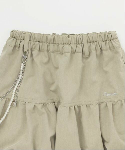 pom ponette junior / ポンポネット ジュニア ミニ・ひざ丈スカート | パールチャームバルーンスカート | 詳細3
