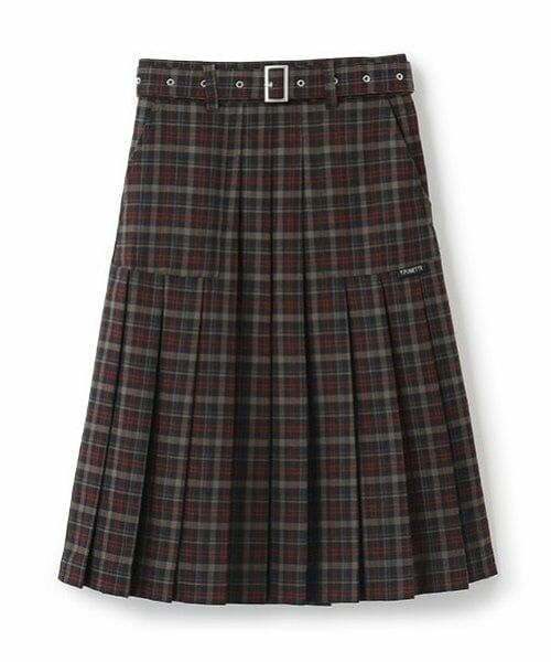 pom ponette junior / ポンポネット ジュニア ミニ・ひざ丈スカート | チェックミディスカート | 詳細1