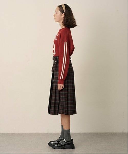 pom ponette junior / ポンポネット ジュニア ミニ・ひざ丈スカート | チェックミディスカート | 詳細16