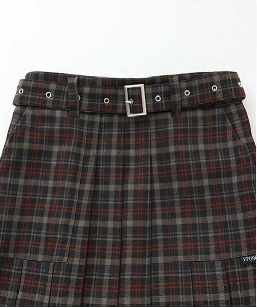 pom ponette junior / ポンポネット ジュニア ミニ・ひざ丈スカート | チェックミディスカート | 詳細3