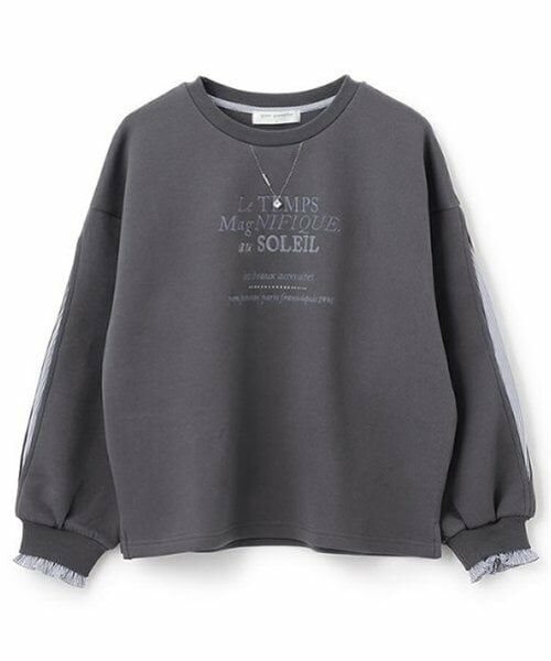 pom ponette junior / ポンポネット ジュニア スウェット | ネックレスロゴダンボールトレーナー | 詳細9