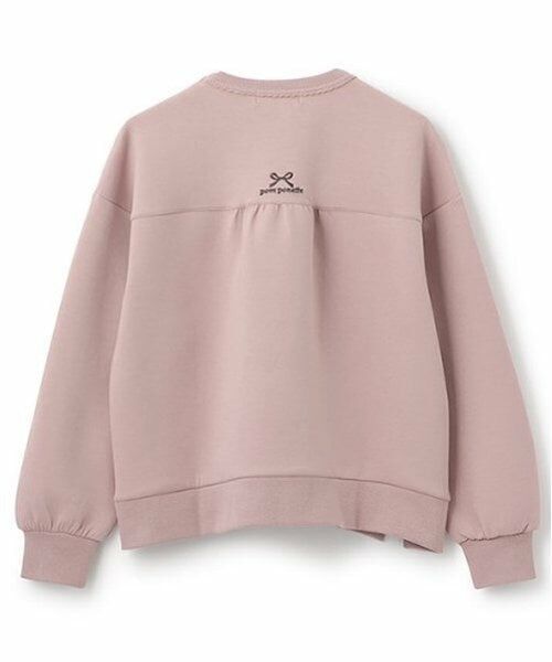 pom ponette junior / ポンポネット ジュニア スウェット | リボン刺しゅうダンボールプルオーバー | 詳細2