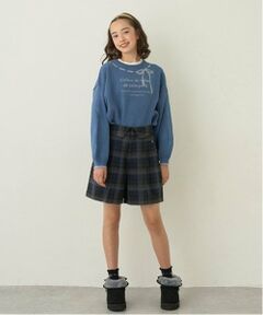 pom ponette junior / ポンポネット ジュニア ニット・セーター | リボンジャガードフリル衿ニット