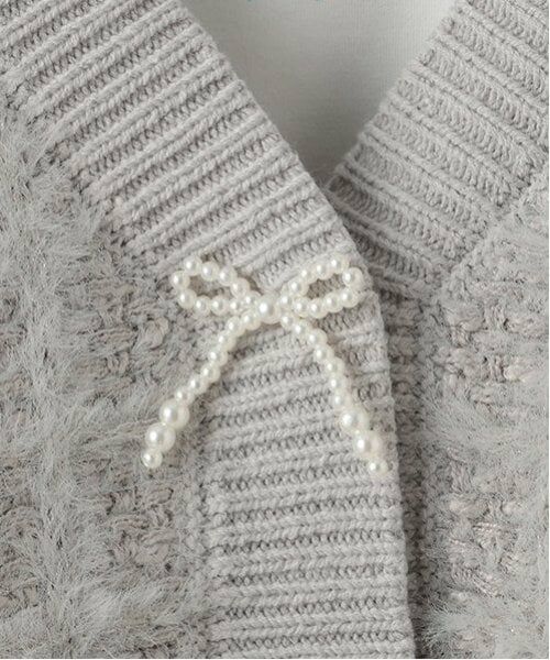 pom ponette junior / ポンポネット ジュニア カーディガン・ボレロ | シャギーチェックカーデセット | 詳細5