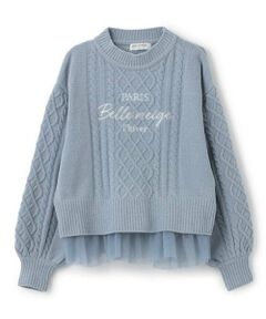 pom ponette junior / ポンポネット ジュニア ニット・セーター | 2WAYヘムチュールモールニット
